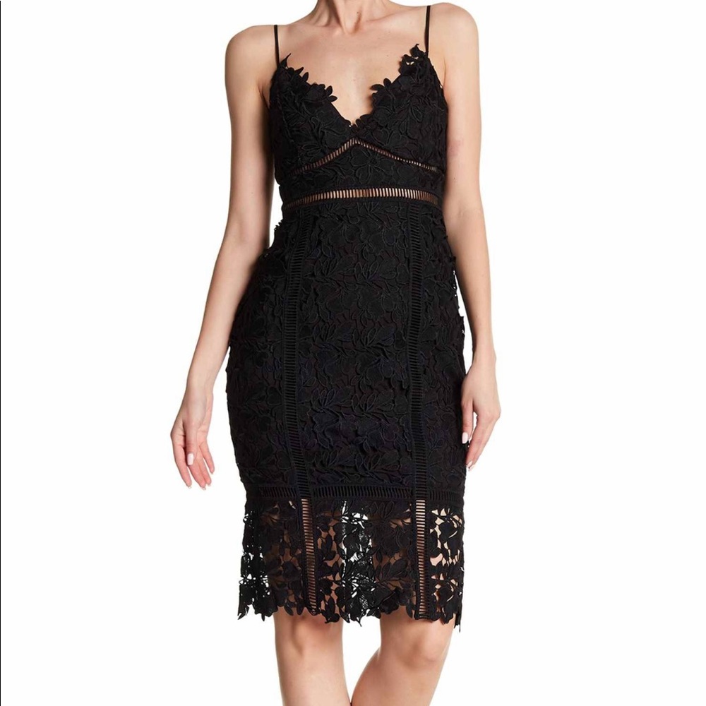 Bardot lace dress.